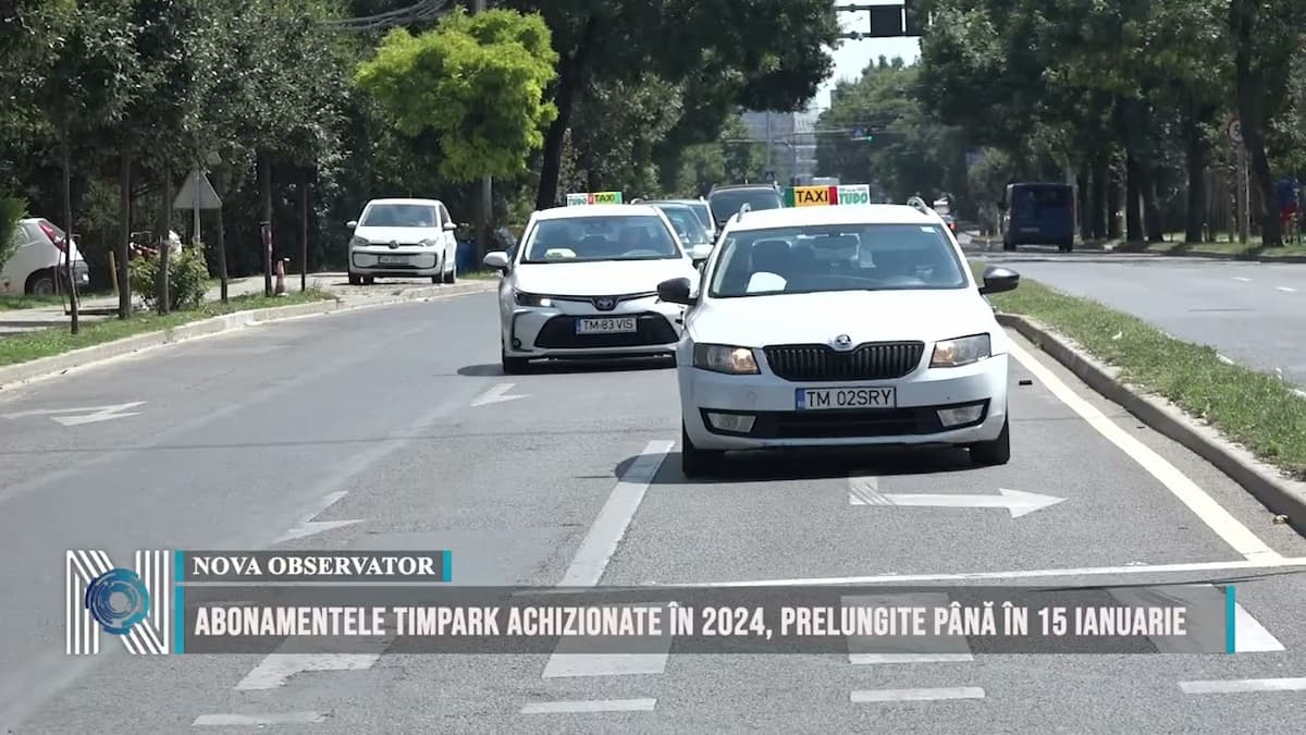 Abonamentele TIMPARK achizionate în 2024, prelungite până în 15 ianuarie
