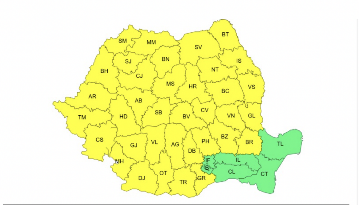 Vreme rece și vânt puternic în următoarele zile, aici prognoza completă