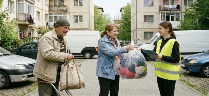 Punct de colectare mobilă de deșeuri textile în Timișoara Punct de colectare mobilă de deșeuri textile în Timișoara