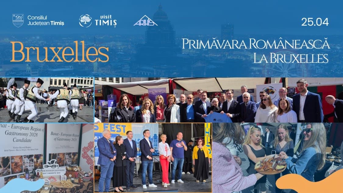 Ansamblul din Ghiroda și standul Banatului la Bruxelles Ansamblul din Ghiroda și standul Banatului la Bruxelles